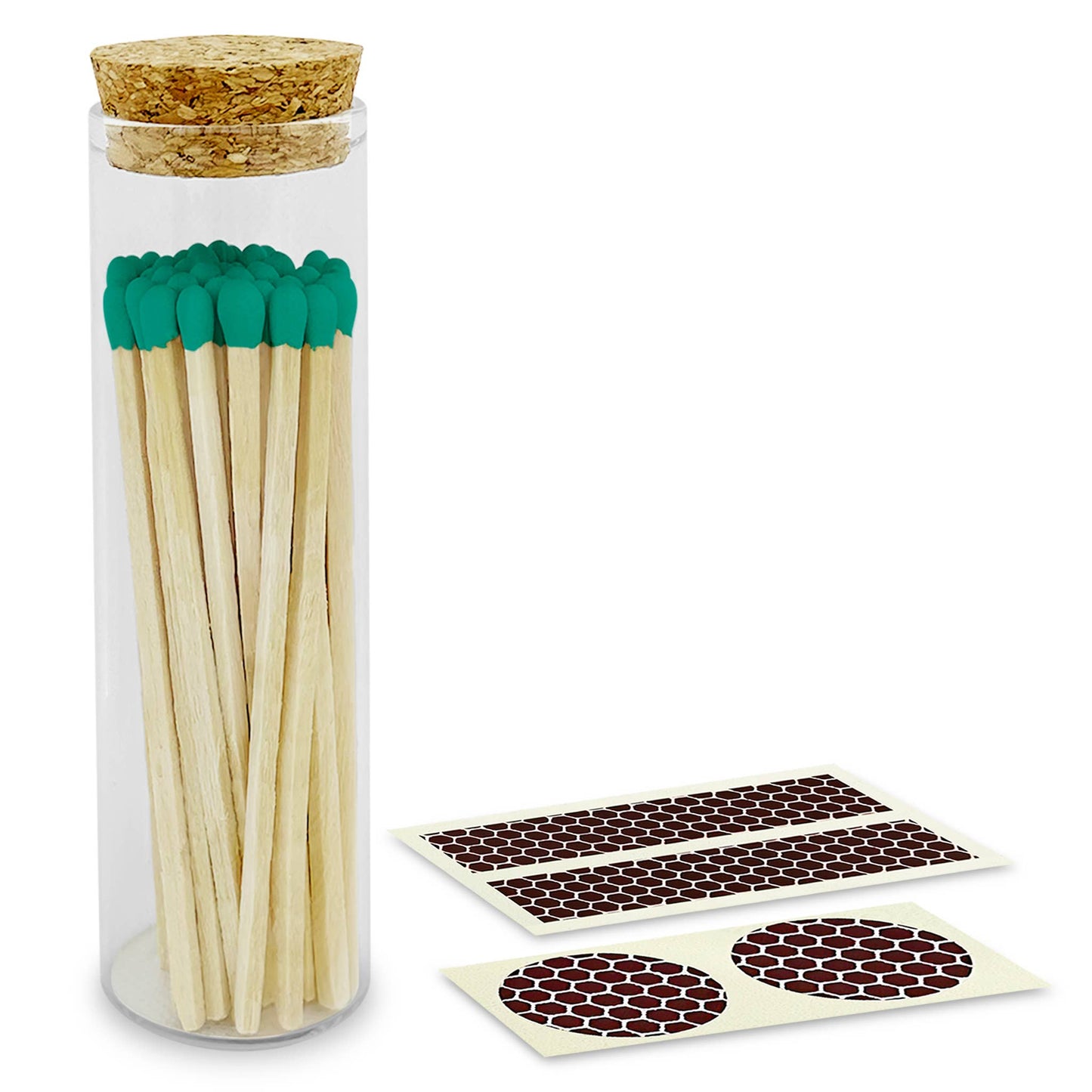 4" Colorful Matches in Chic Cork Topped Jar