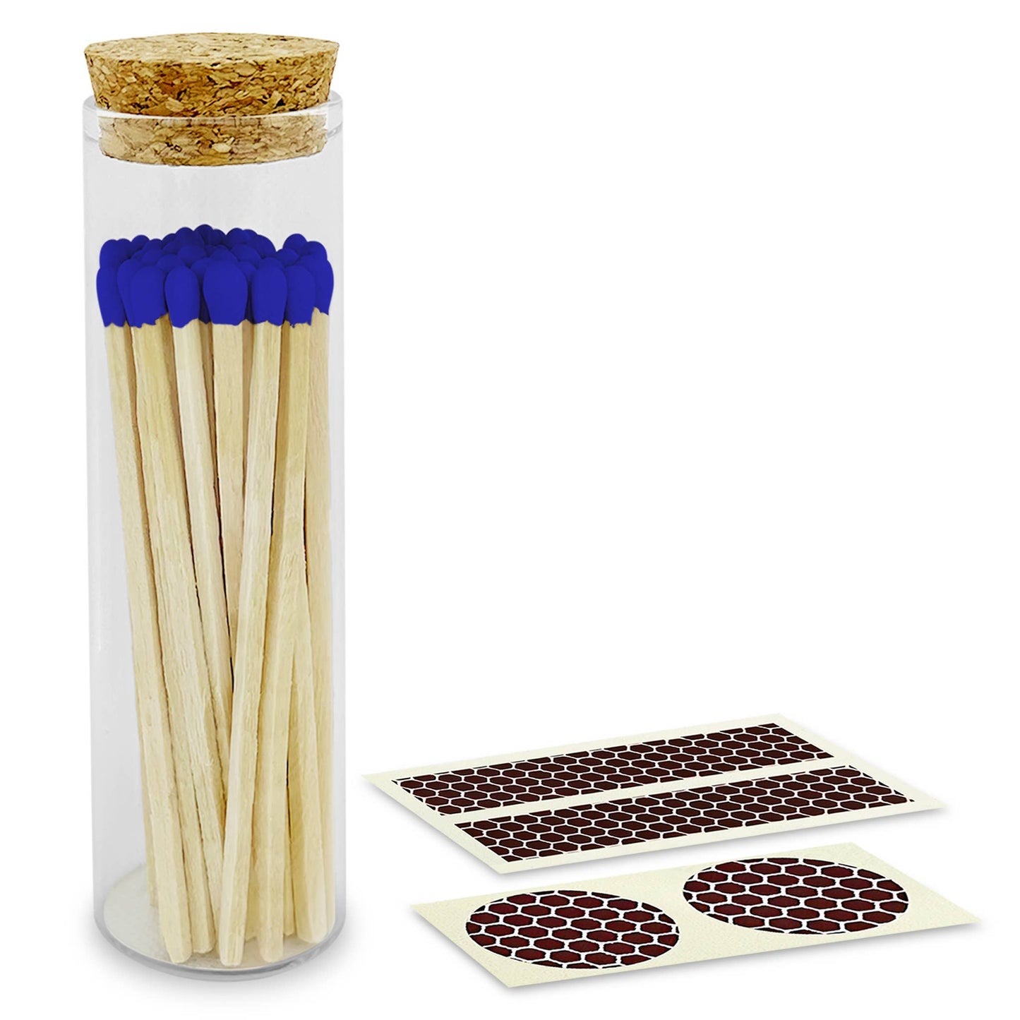 4" Colorful Matches in Chic Cork Topped Jar